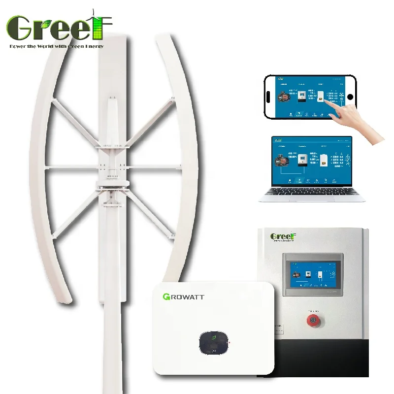 5kw 750VDC Three-Phase Wind Turbine Grid Tie Controller Ground Fault Monitoring LCD Touchscreen Display 750VDC Wind Controller