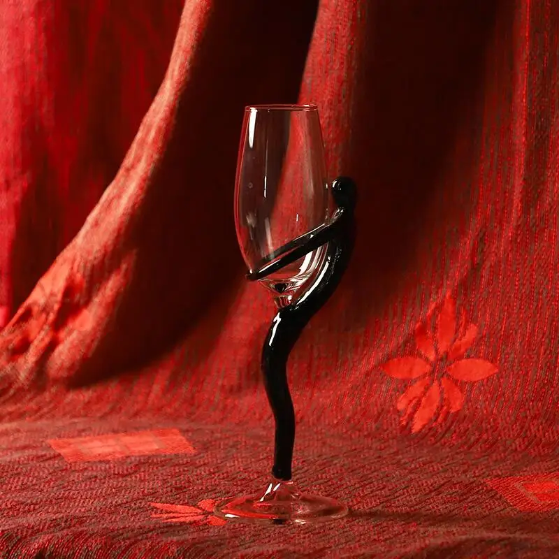 Hand blown borosilicate glass red wine glass wine glass cup