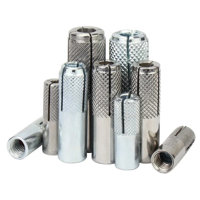 China Direct Factory Expansion Anchor M6 M8 M10 M12 Grade Carbon steel Zinc Plated GB standard Drop In Anchor bolt