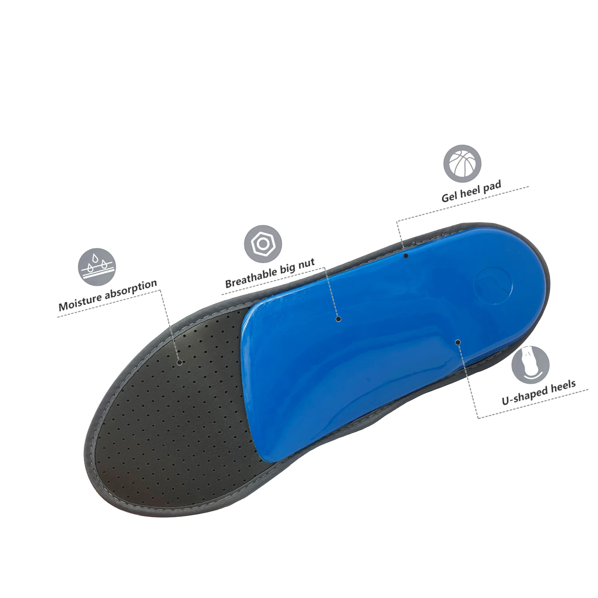 arch support carbon fiber insoles sports insole sports  comfort eva insole