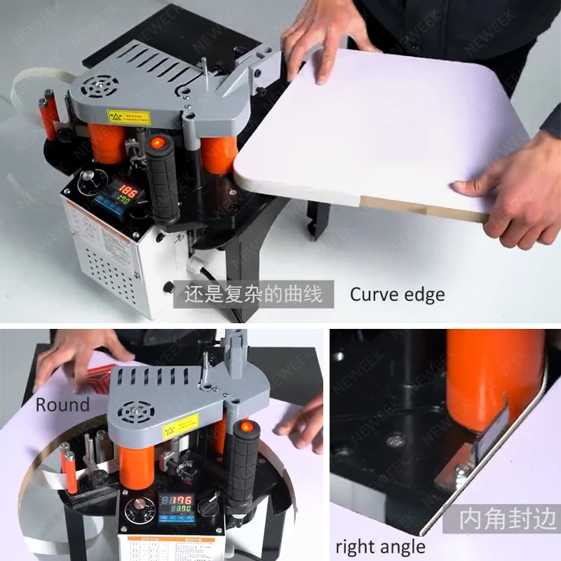 NEWEEK manual wood-based panel small 45 degree edge banding machine edge bander