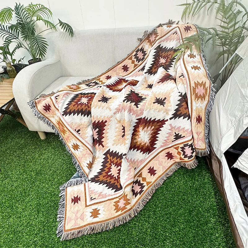 wholesale boho blankets custom woven tapestry blanket throw rugs