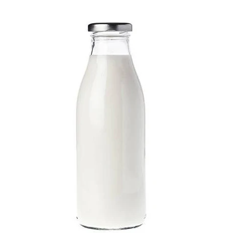 
Transparent Empty Round Beverage Juice Milk Glass Bottle 300 ml 500 ml With Metal Cover 