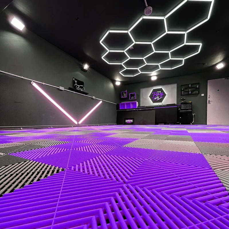 Excellent Quality Garage And Container 2 Floors Graphic Design Pvc Garage Floor Tiles Fabrication For Swimming Pool Manufacturer