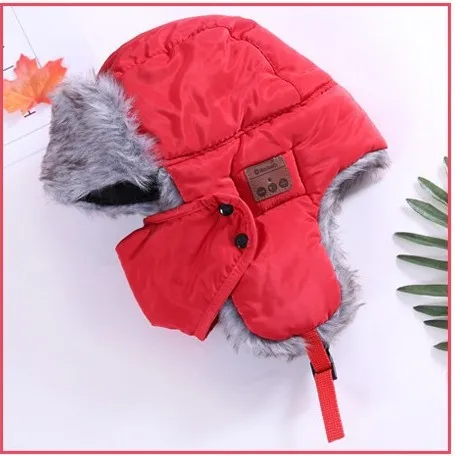 Creatway winter music hat wireless trooper hat support phone call hat Hands free Headset Music Fur Earflap