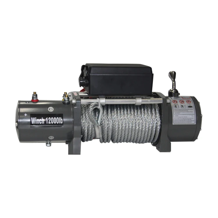 portable 3000lb mini 12v/24v car boat anchor motor electric winch with anti-rotation wire rope