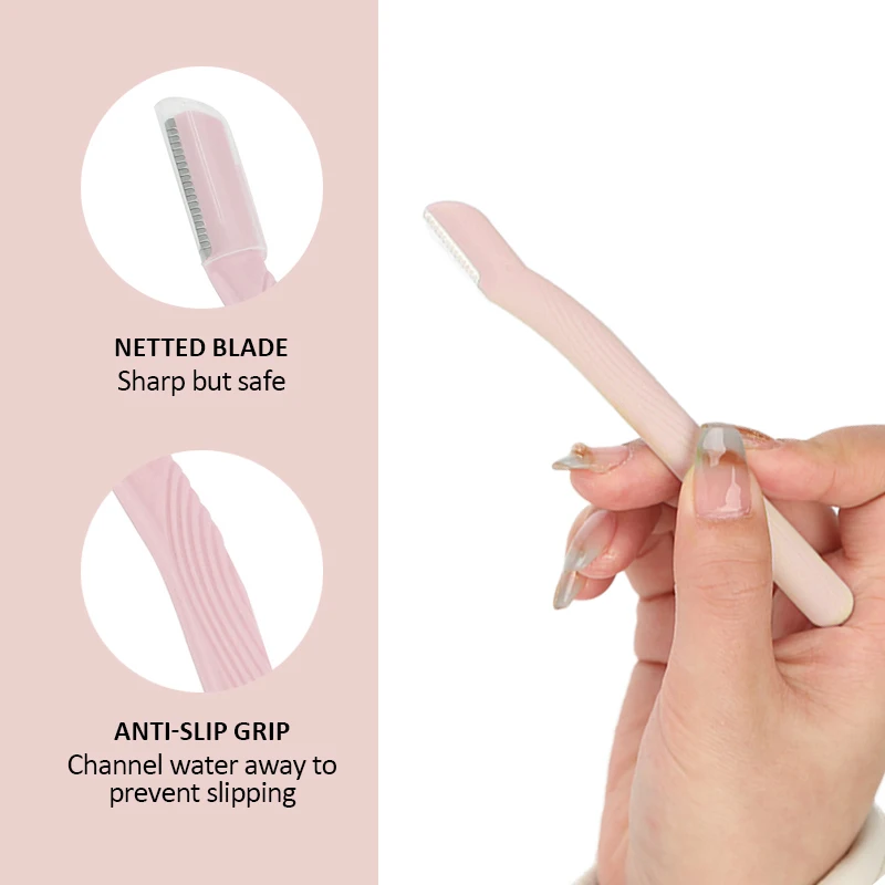 Beauty Makeup Tools Mini Travel Size Women Eyebrow Trimmer Facial Hair Razor Removal Partial Eyebrow Shaver With Safe Cover