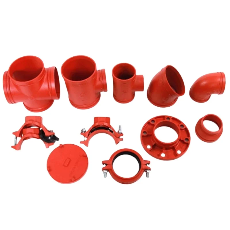 Factory Wholesale Groove Pipe Fittings Ductile Iron Material FM UL 90° Elbow For Fire Protection