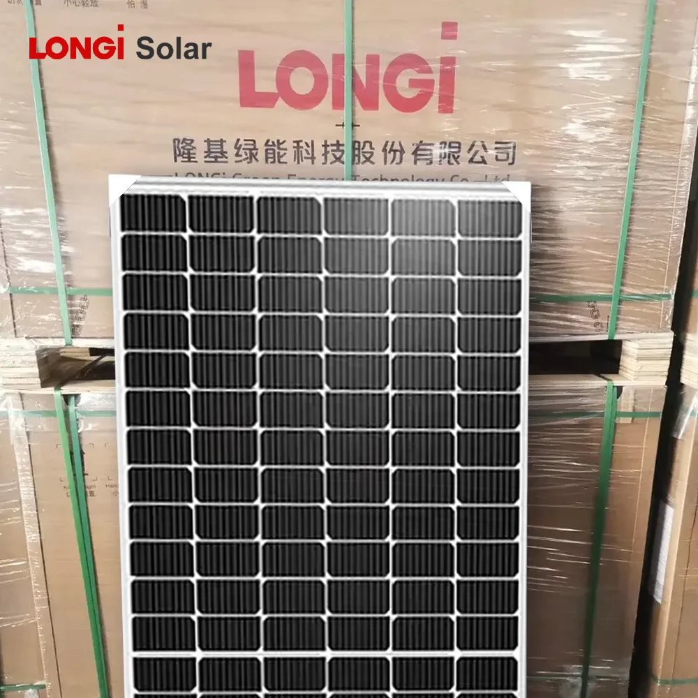 LONGi Solar Bifacial 420W-580W PV Solar Panel N-Type PERC Half Cell Technology