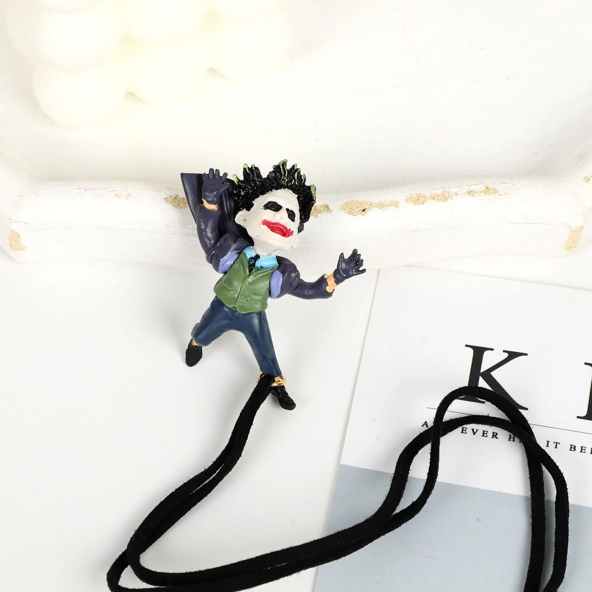 Anime Figures The Joker Hanging Decoration Car Interior Pendant Acrobatic Clown Ornaments Auto Rearview Mirror Accessories Gifts