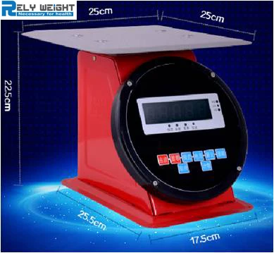 30kg/5g High Capacity Mechanical Digital Electronic LED Display Spring Dial Balance Weighing Scale