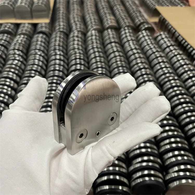 new product balustrade handrail satin casting glass clamp stainless steel railing accessories bracket