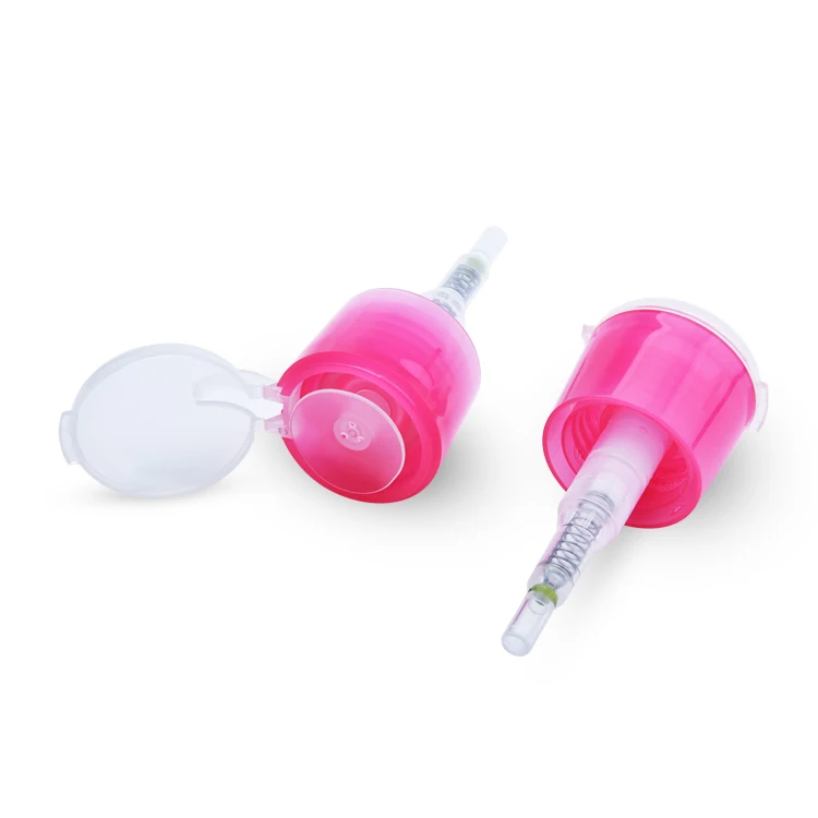 Plastic 24/410 nail polish remover cleansing pump empty PET nail pump bottle,nail pump dispenser bottle,pink pump bottle nail