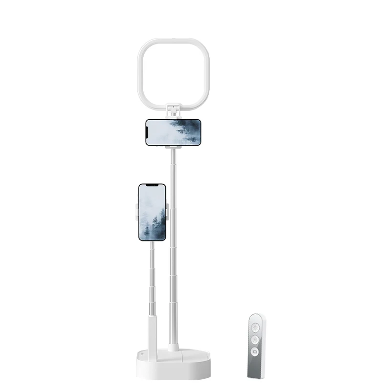 New design portable Cell Phone Led Lamp Holder Fill Ring Light selfie stick With Tripod Stand