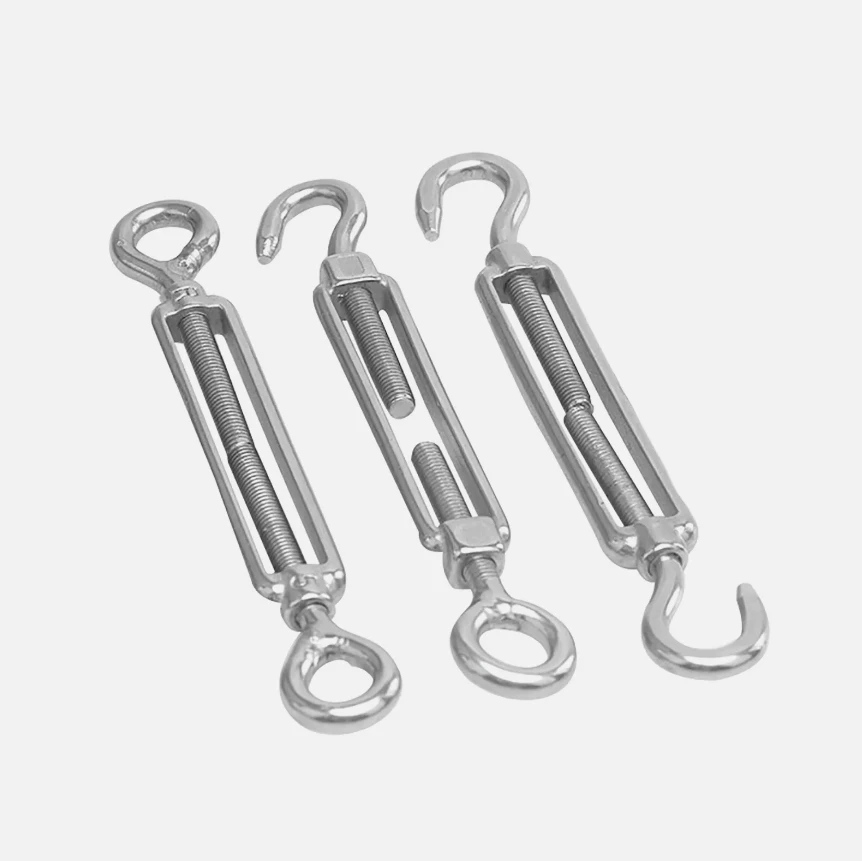 Clamping lock stainless steel A2 rope tensioner wire rope Turnbuckle screw hook eyelet tensioner