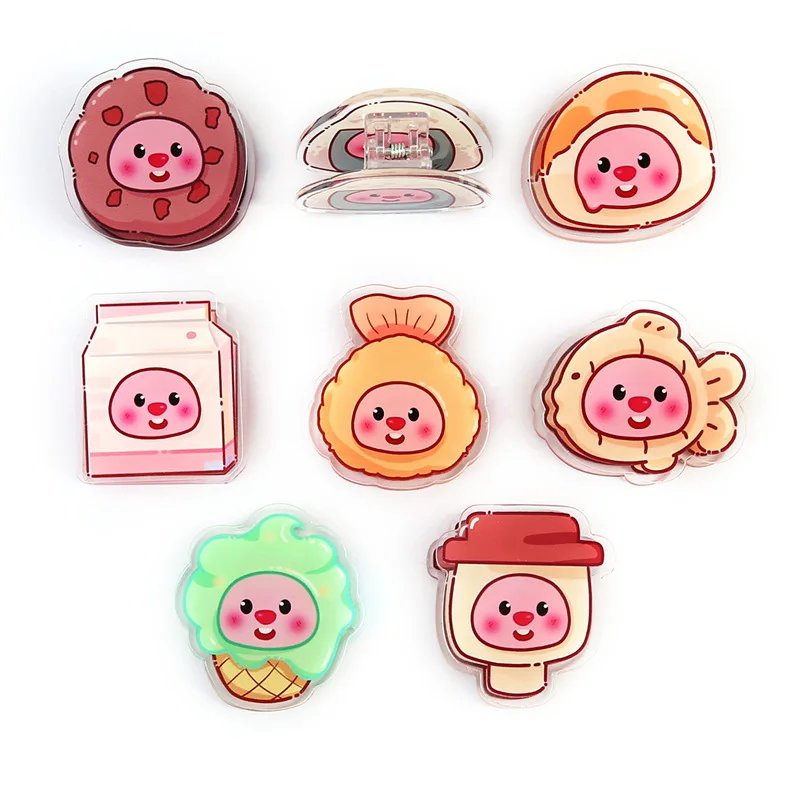 Acrylic PP clip cute folder animation account folder LOW price kawaii cartoon anime two-sided custom plastic clip