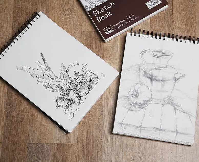 XinyiArt Customizing Logo  Cover Sketch Paper Pad 100 Sheets 100 GSM Acid Free Paper Sketching Drawing Pad