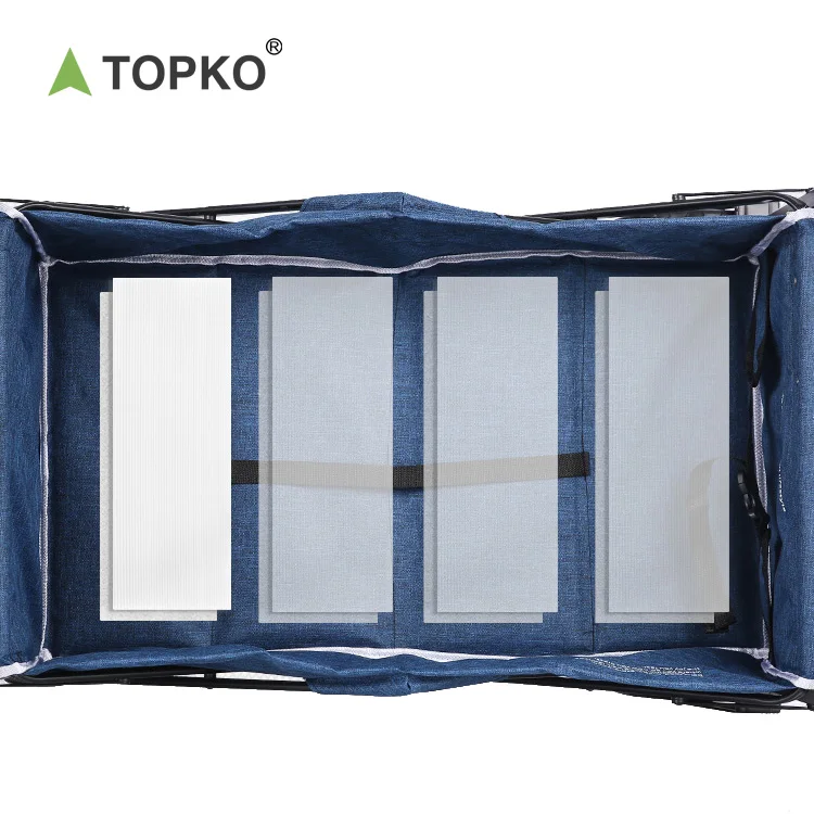 TOPKO 3-In-1 Outdoor Collapsible Wagon for Kids and Cargo,Cooler  Serving Minibar Trolley