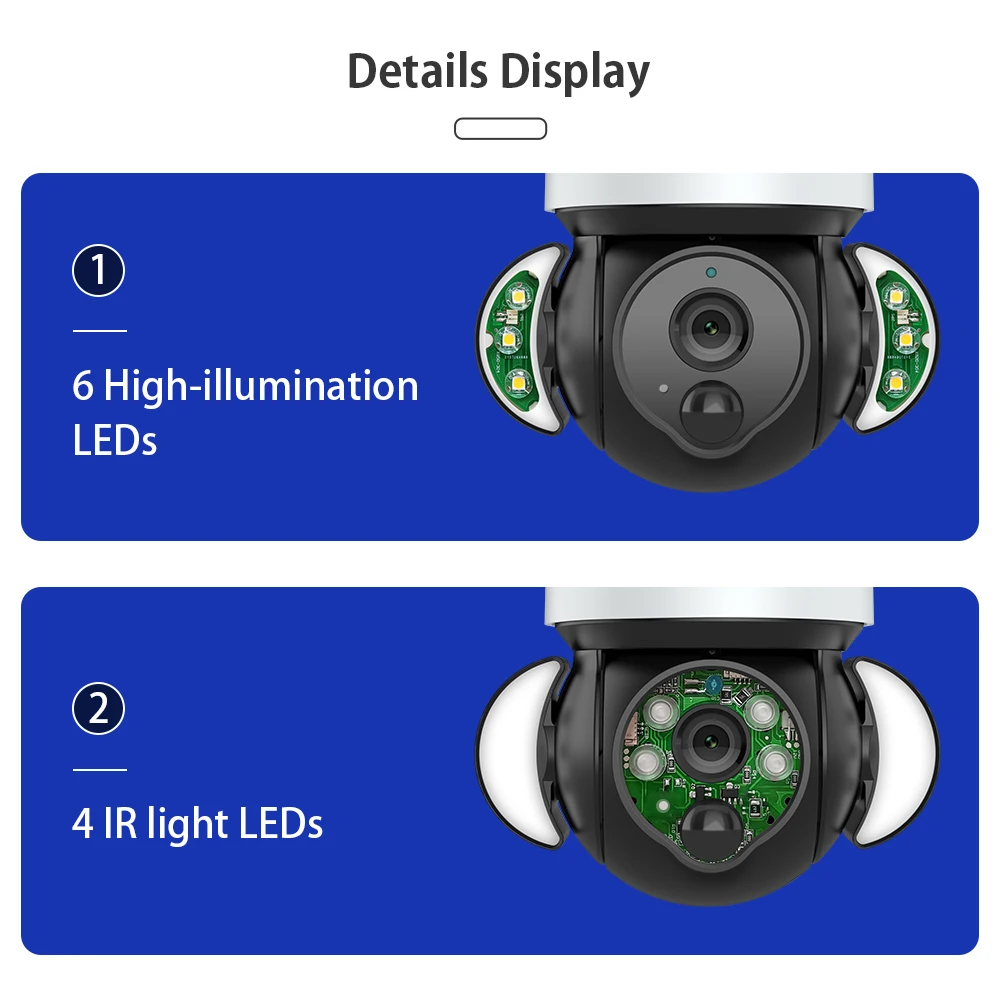 IP-камера Tuya smart life уличная с солнечной панелью 1080p 4G 5 Вт