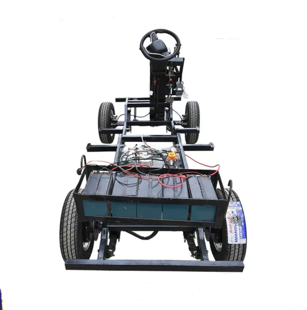Electric car frame , old vehicle convert to electric ,  motor, controller, rear axle , battery, McPherson suspension