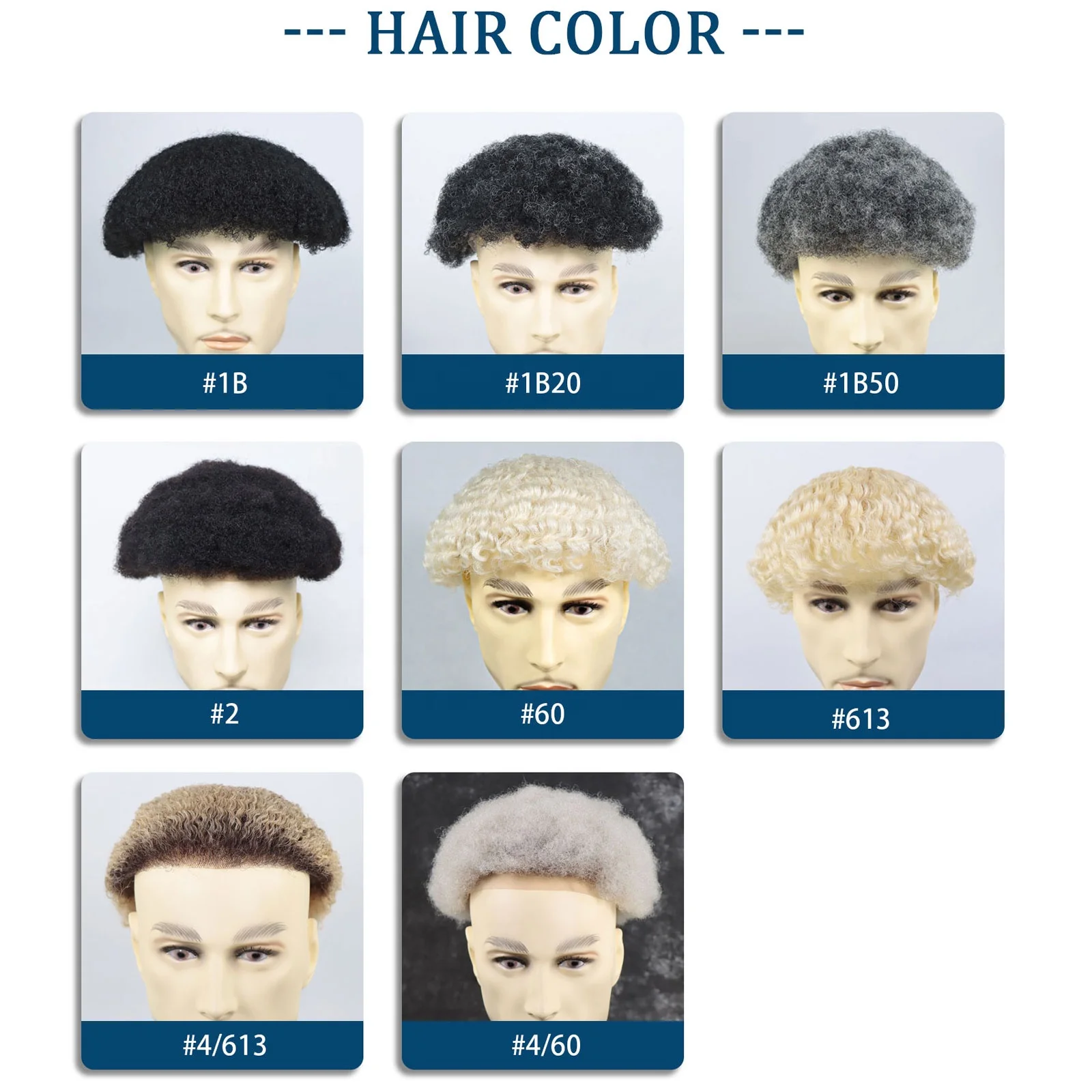 Poly Thin Skin PU Afro Wave Human Hair Men Replacement System French Lace Afro Kinky Curl Men Hair Units Toupee for Black Men