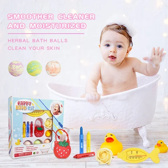 Akiaco beauty supplies shower soap rainbow diy packaging natural organic kids bath bomb gift set