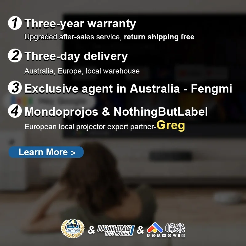 2022 проектор для кинотеатра, проектор Dlp на базе Android, 4K Fengmi, ультракороткий лазерный проектор