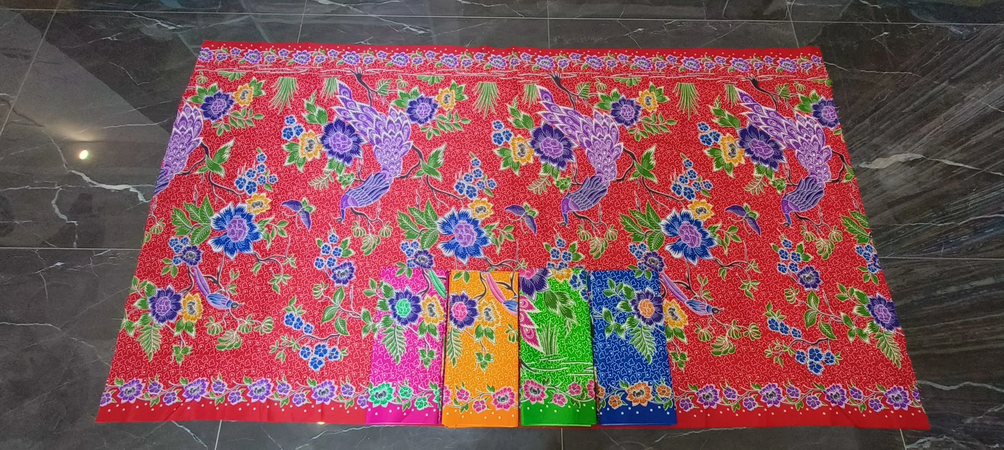 China manufacturer factory price sarung 100%  polyester sarong batik Indonesia lungi