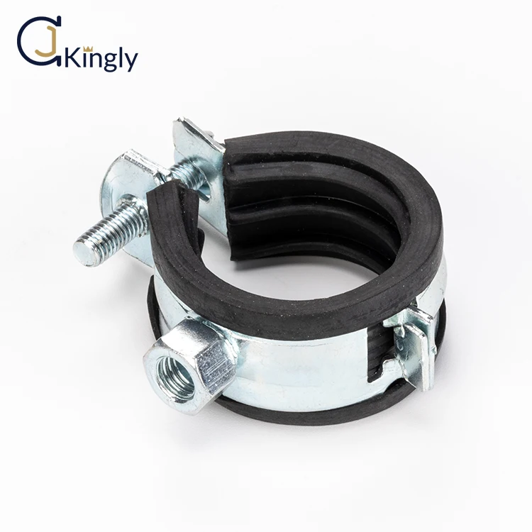High quality EPDM rubber insert drainage tubes clamp pipe clamps with nut
