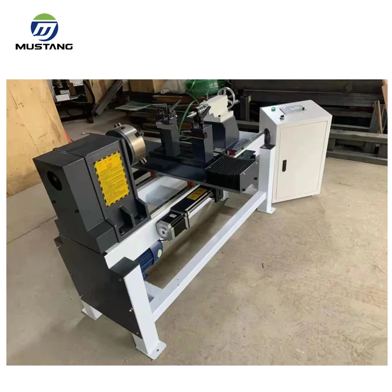 MT5025 Mustang CNC Mini Wood Turning Lathe Machine with Chuck 250mm Diameter