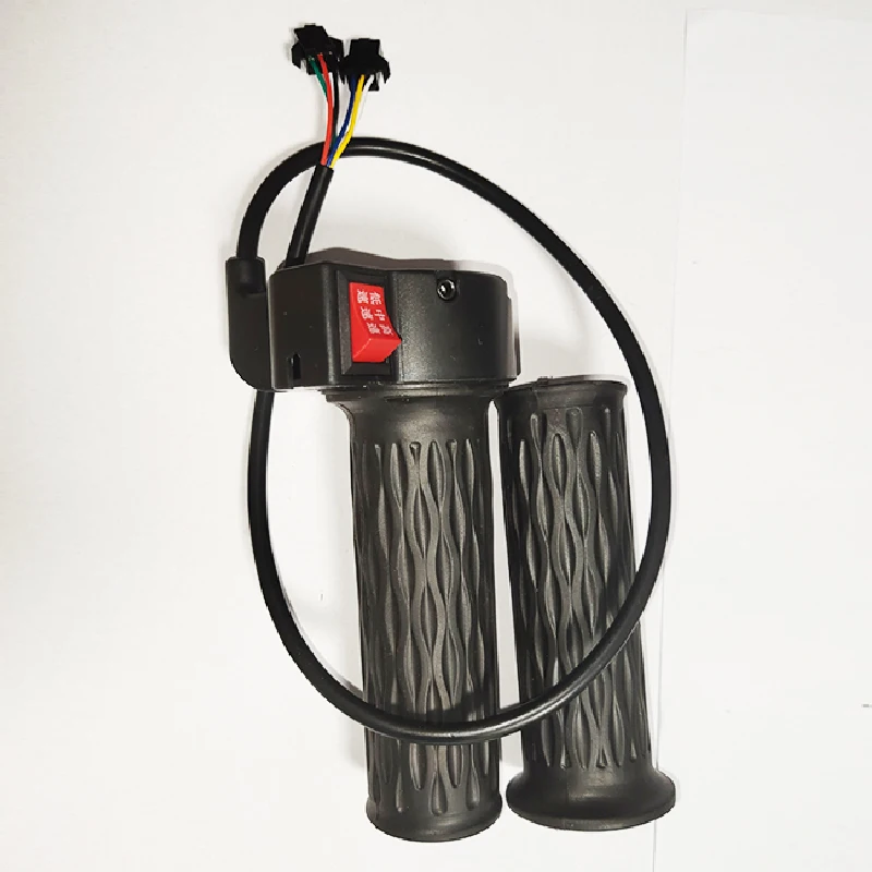 cheap 3 Gears Speed Switch e bike parts electric bicycle parts twist throttle handle for scooter tricycle