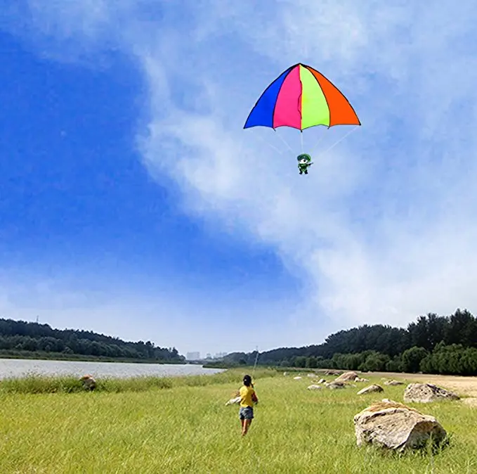 delta cartoon rainbow Parachute kite