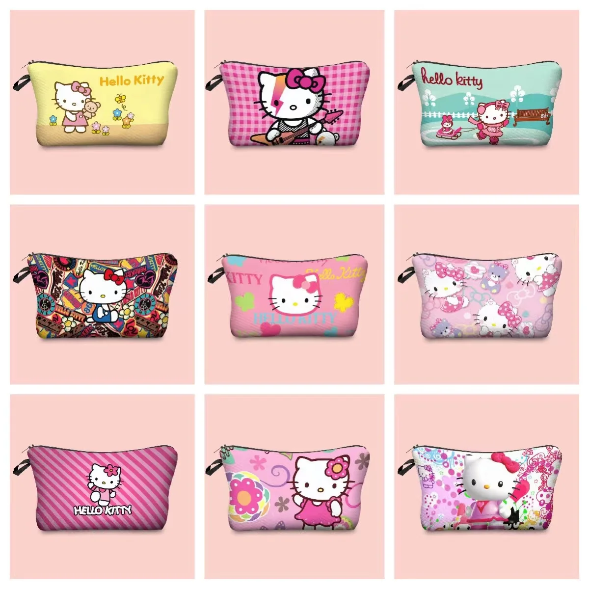 Wholesale good quality colorful multifunction canvas makeup bag travel storage pouch coins canvas bag with zipper