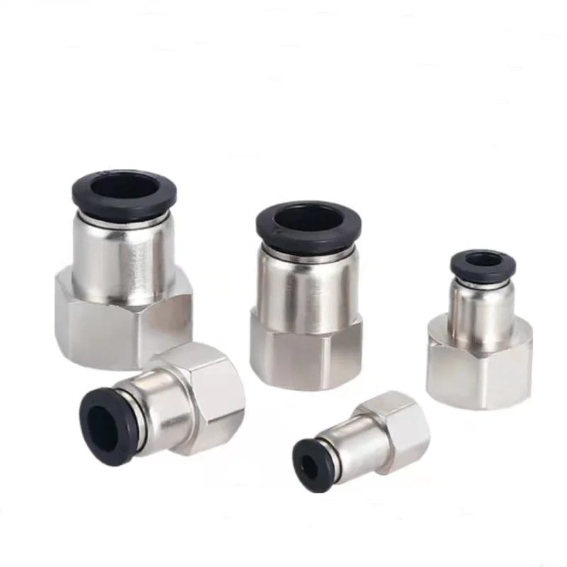 MPCF air pneumatic pipe fitting PC pneumatic cylinder solenoid valve thread straight through joint air hose connector