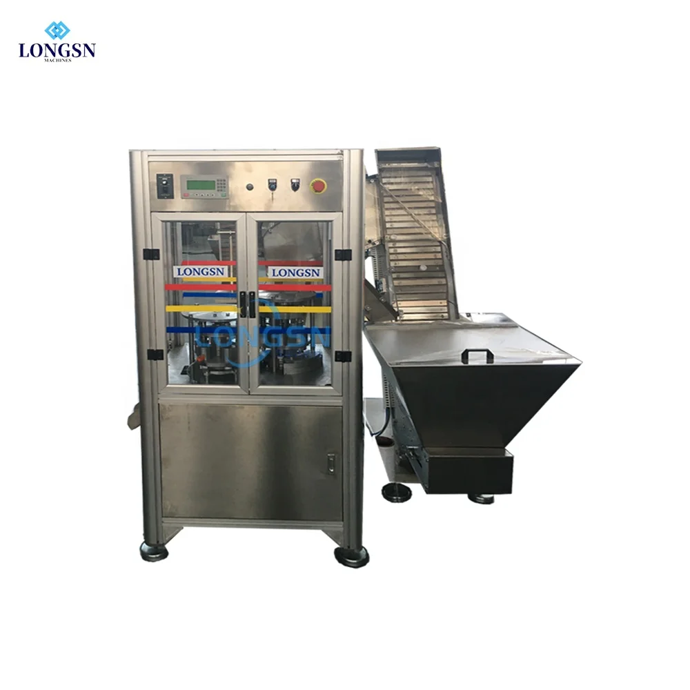 China Manufactory Automatic plastic water bottle cap slitting folding machine