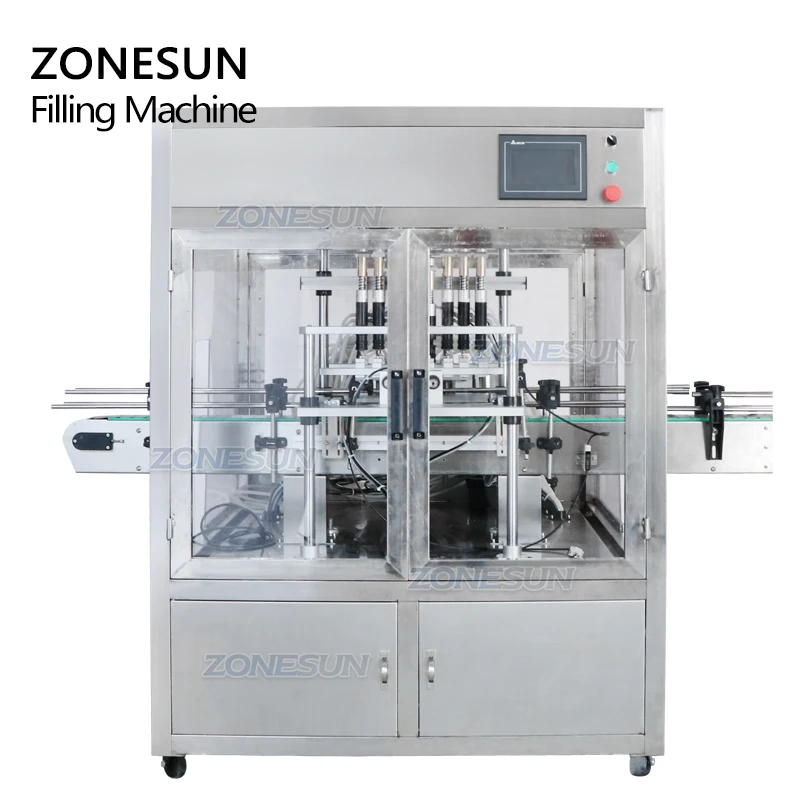 ZONESUN ZS-VTZL8A Automatic Eye Drops Cosmetic Soda Water Beverage Filler Fragrance Vacuum Liquid Bottle Perfume Filling Machine