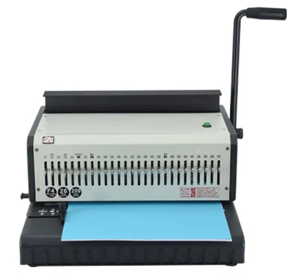 Rayson ET-26R Binding Machine, Round Size Holes, 2:1 Pitch Wire-O Binder Punch 26 Sheets/Bind 200 Sheets with Sturdy Metal