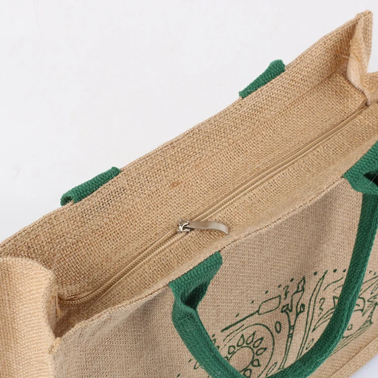
Natural Eco-friendly jute bag sacking bag tote bag promotional gift 