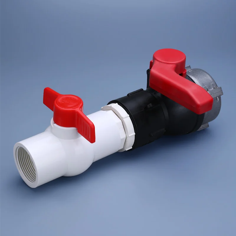 Plastic Water Valve Plumbing Pipe Fittings Ball Valve For IBC Tank