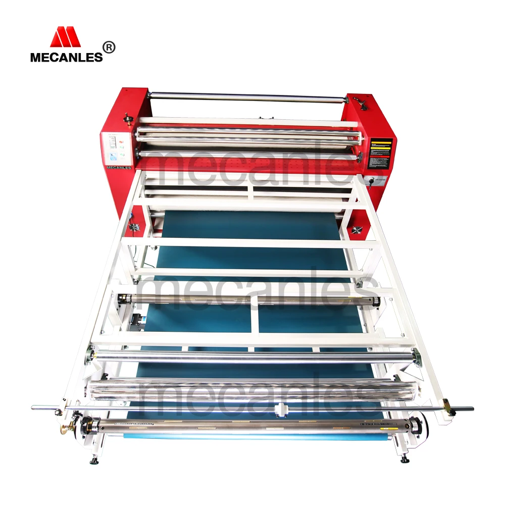roller heat press with automatical conveyor table