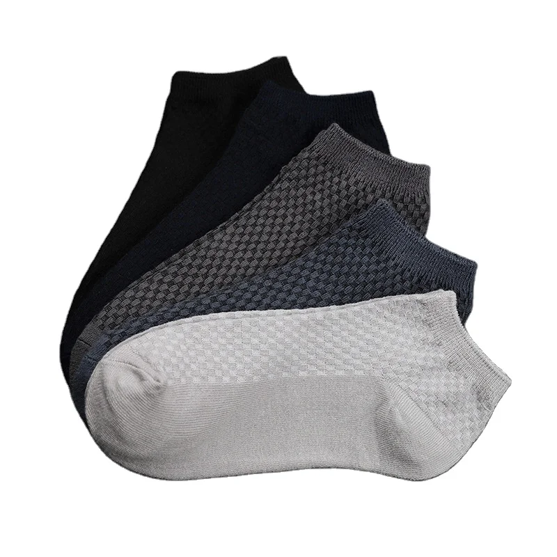 Bamboo Fiber Fabric Business Sweat Absorbent and Breathable Ankle Socks