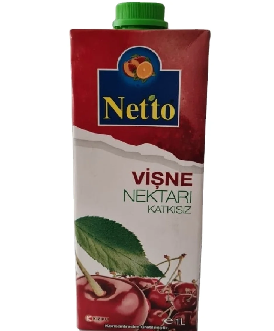 Кислый напиток из фруктов вишни NETTO в асептической упаковке 1000 мл
