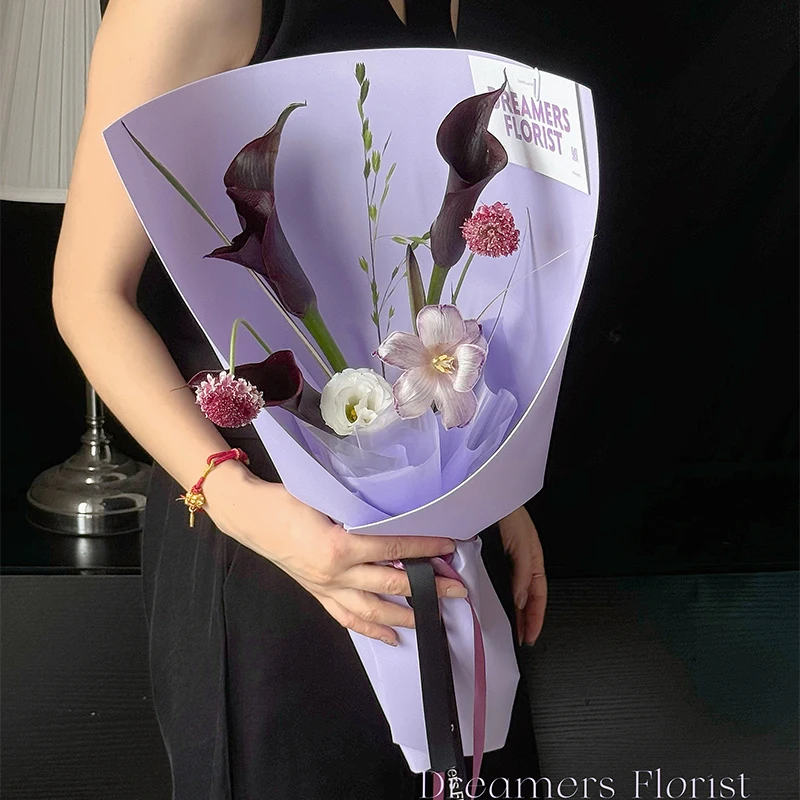 2024 Luxury 52*58cm Foam Material Flower Wrapping Paper Partysu Color Flower Packaging Paper for Florist