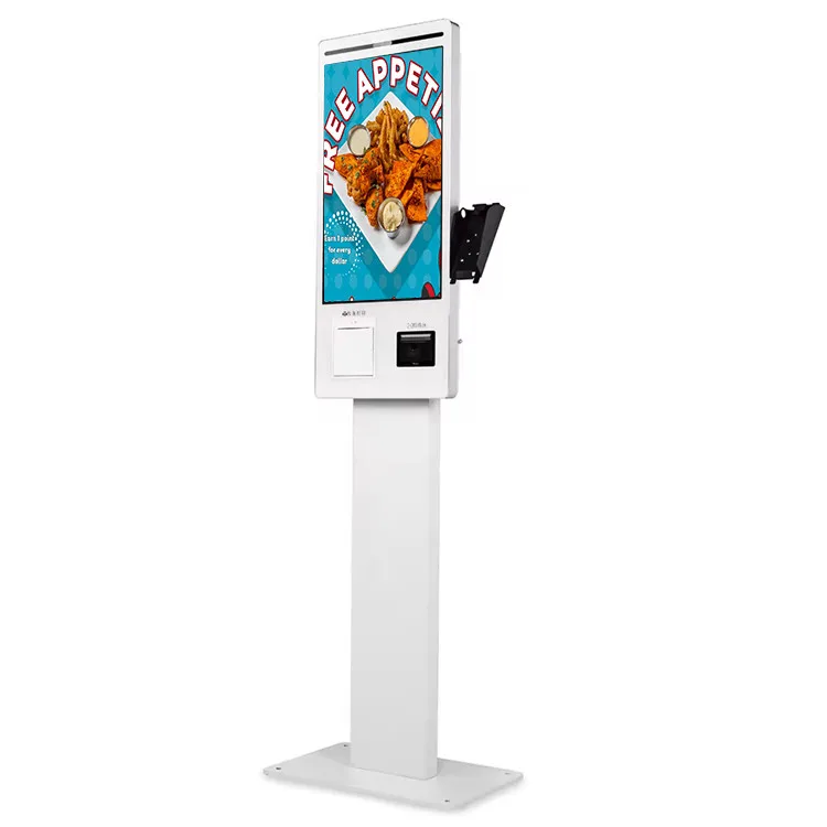 WUXIN self payment kiosk 21.5 24 32 Inch Restaurant Automatic Touch Screen Unattended Self Ordering Machine Android /Win kiosk
