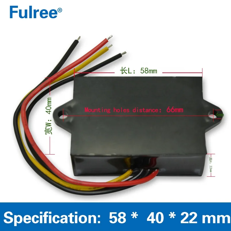 12Vdc 24Vdc to 5Vdc Converter 12V 24V to 5V 3A 5A 10A DC Buck Voltage Converter Step Down Power Module for GPS DVR Camera