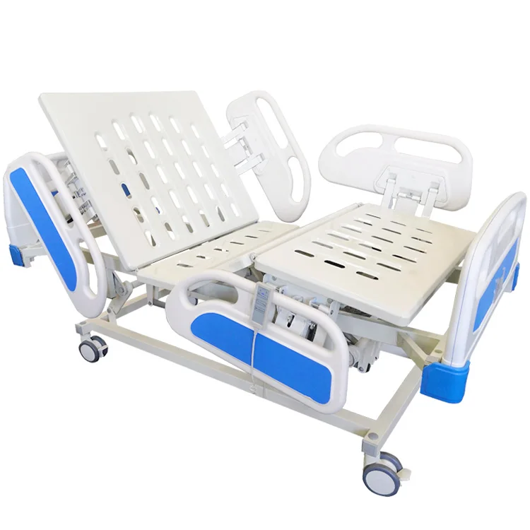 Punched steel board aluminum side rail ABS head&footboard three functional electric bed