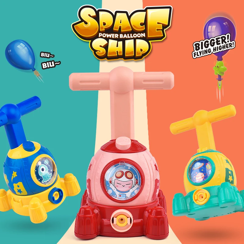 Air Balloon Pump Machine With More Accessories Space Air Power Balloon Launcher Car For Children Over 3