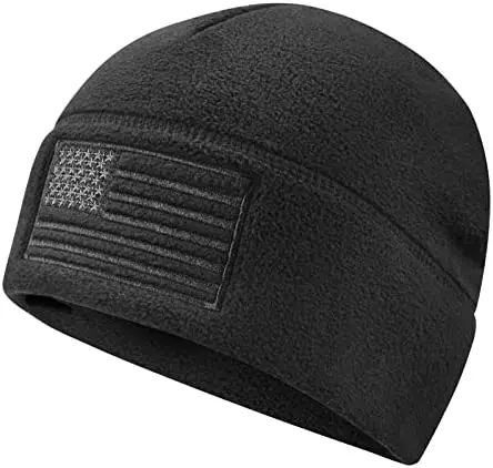 American Flag Fleece Watch hat USA Multi-Season Tactical Beanie Winter Warm hat