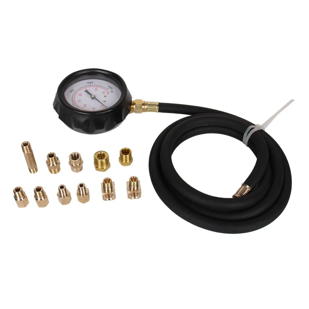 TU-11A Automatic Gearbox Transmission Engine Oil Feul Pressure Tester Gauge Kit 500Psi
