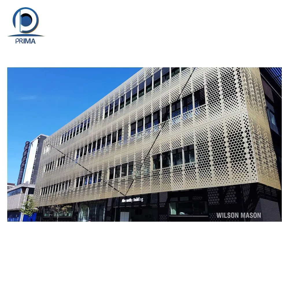 Prima High Quality Aluminum Solid Veneer Curtain Wall Cladding Exterior Decorative Building Facades
